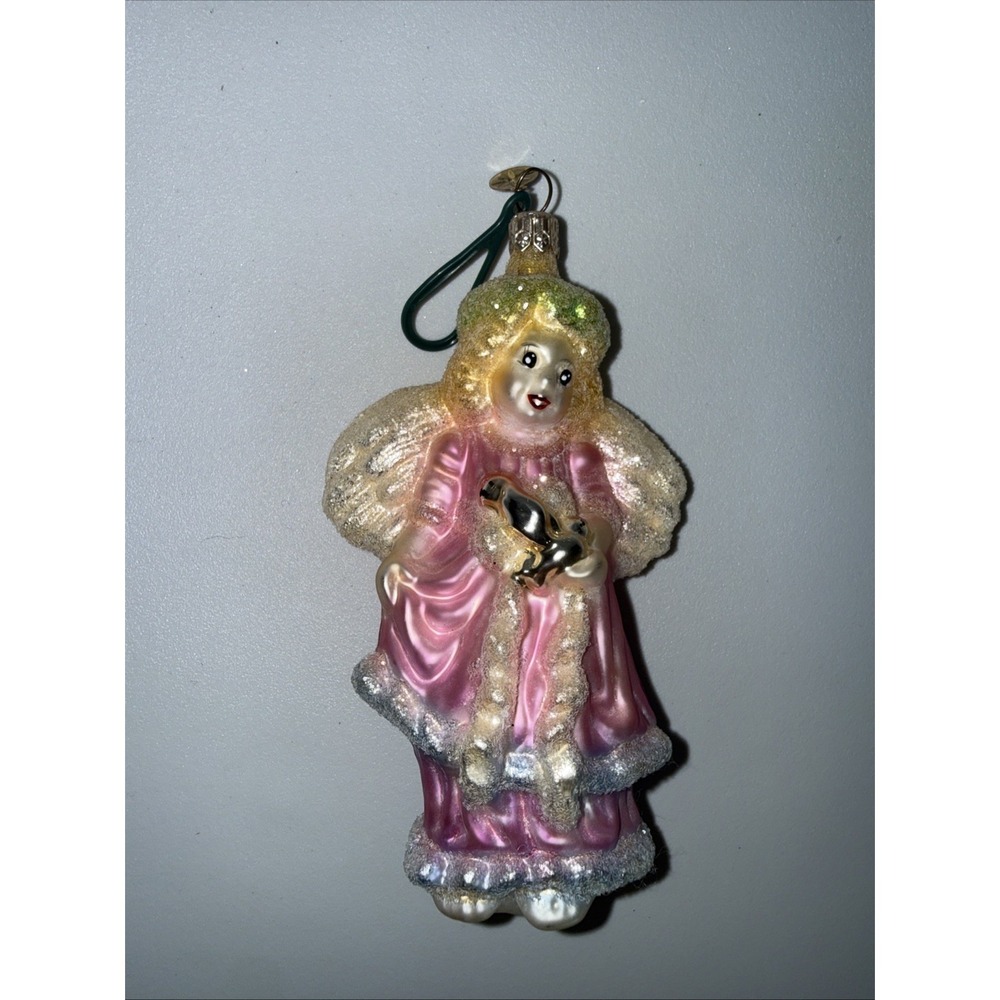 Christopher RADKO ANGEL‎ W Doves CHRISTMAS ORNAMENT